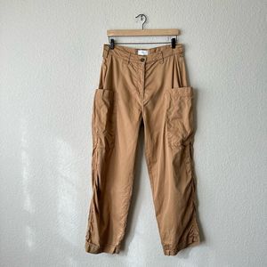 KOTN Womens High-Rise Cargo Pocket Pants in Khaki Tan Sz 12 W7308